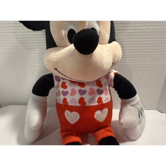 Disney Valentine's Day Large 19" Mickey Mouse Plush Stuffed Animal Hearts - Picture 3 of 8